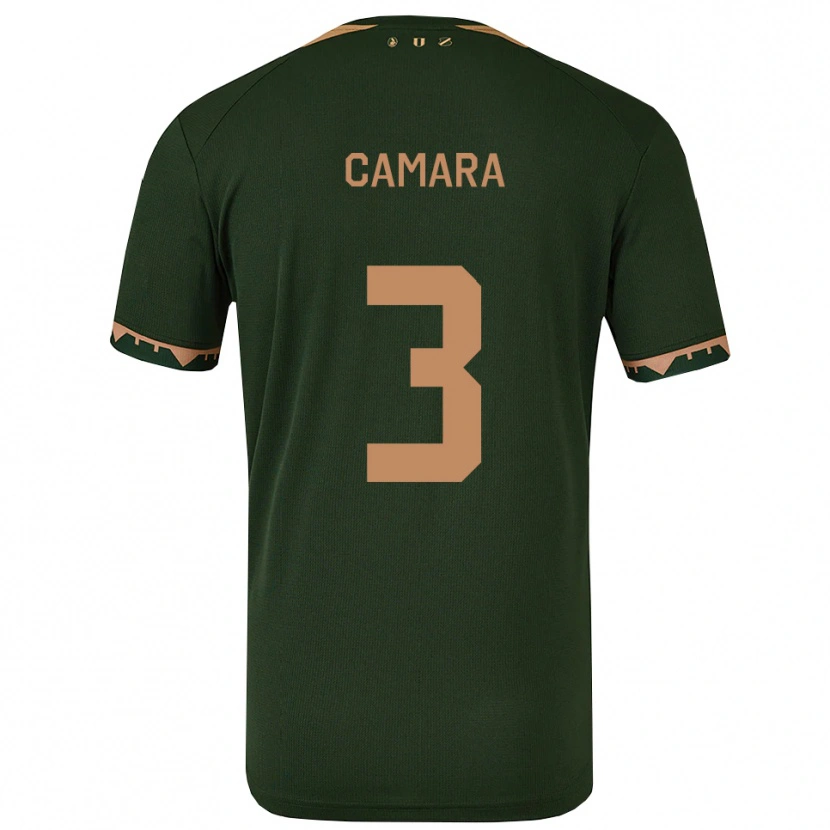 Danxen Damen Lamine Camara #3 Grün Gold Auswärtstrikot Trikot 2025/26 T-Shirt Österreich
