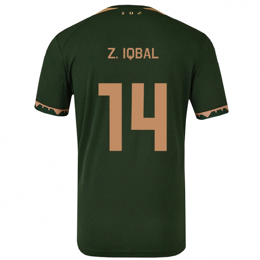 Danxen Damen Zidane Iqbal #14 Grün Gold Auswärtstrikot Trikot 2025/26 T-Shirt Österreich