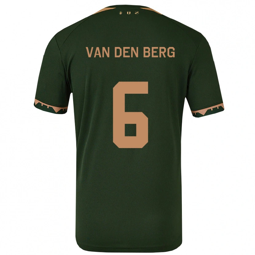 Danxen Damen Davy Van Den Berg #6 Grün Gold Auswärtstrikot Trikot 2025/26 T-Shirt Österreich