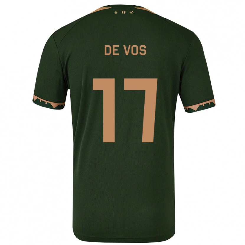 Danxen Damen Nick De Vos #17 Grün Gold Auswärtstrikot Trikot 2025/26 T-Shirt Österreich