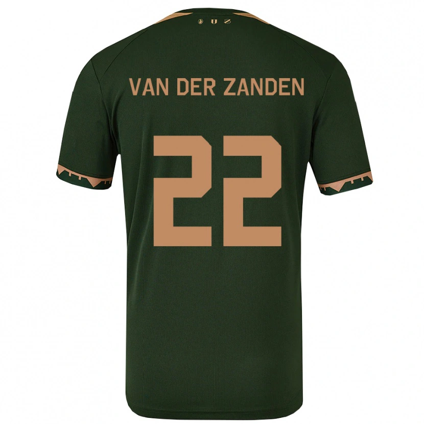 Danxen Damen Ilse Van Der Zanden #22 Grün Gold Auswärtstrikot Trikot 2025/26 T-Shirt Österreich