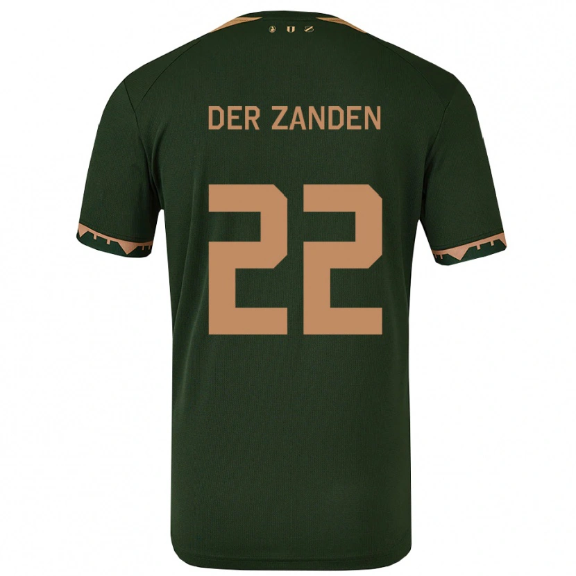 Danxen Damen Iise Van Der Zanden #22 Grün Gold Auswärtstrikot Trikot 2025/26 T-Shirt Österreich