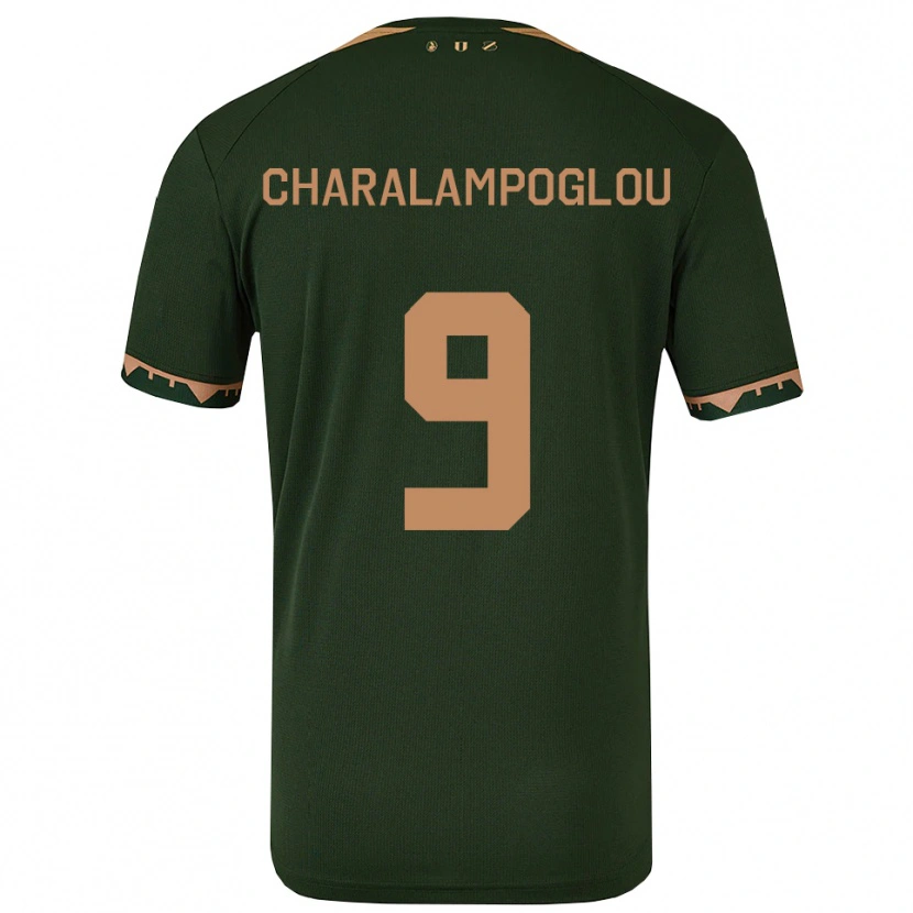 Danxen Damen Georgios Charalampoglou #9 Grün Gold Auswärtstrikot Trikot 2025/26 T-Shirt Österreich