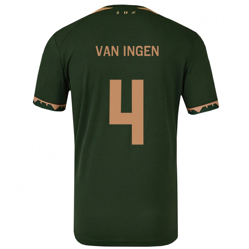 Danxen Damen Thijs Van Ingen #4 Grün Gold Auswärtstrikot Trikot 2025/26 T-Shirt Österreich