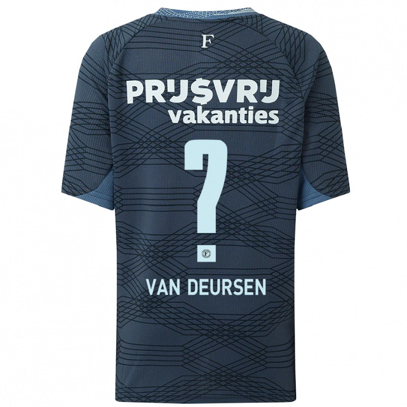 Danxen Damen Eva Van Deursen #0 Schwarz Grau Auswärtstrikot Trikot 2025/26 T-Shirt Österreich