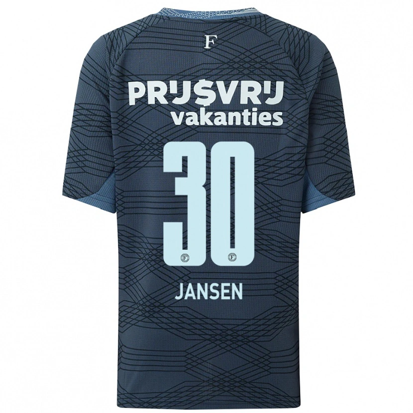 Danxen Damen Thijs Jansen #30 Schwarz Grau Auswärtstrikot Trikot 2025/26 T-Shirt Österreich