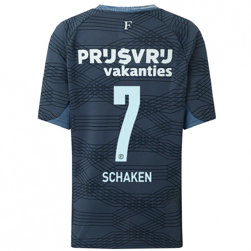 Danxen Damen Jerayno Schaken #7 Schwarz Grau Auswärtstrikot Trikot 2025/26 T-Shirt Österreich