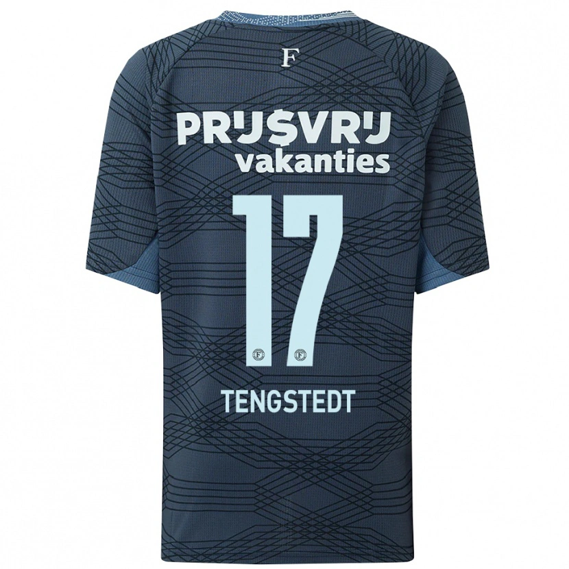 Danxen Damen Casper Tengstedt #17 Schwarz Grau Auswärtstrikot Trikot 2025/26 T-Shirt Österreich