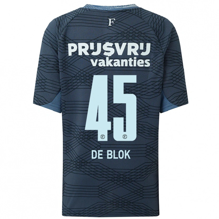 Danxen Damen Lars De Blok #45 Schwarz Grau Auswärtstrikot Trikot 2025/26 T-Shirt Österreich