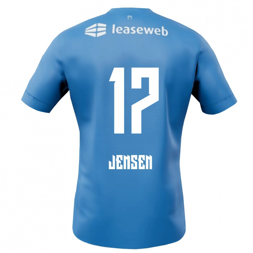 Danxen Damen Isak Jensen #17 Blau Weiß Auswärtstrikot Trikot 2025/26 T-Shirt Österreich