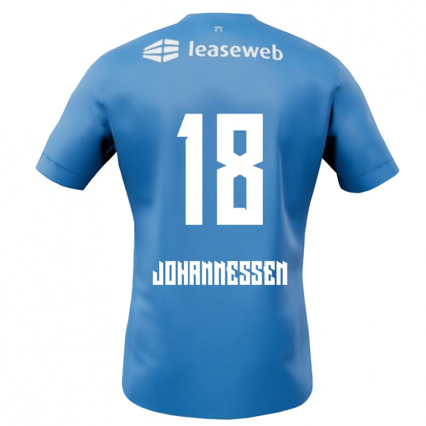 Danxen Damen Tómas Johannessen #18 Blau Weiß Auswärtstrikot Trikot 2025/26 T-Shirt Österreich