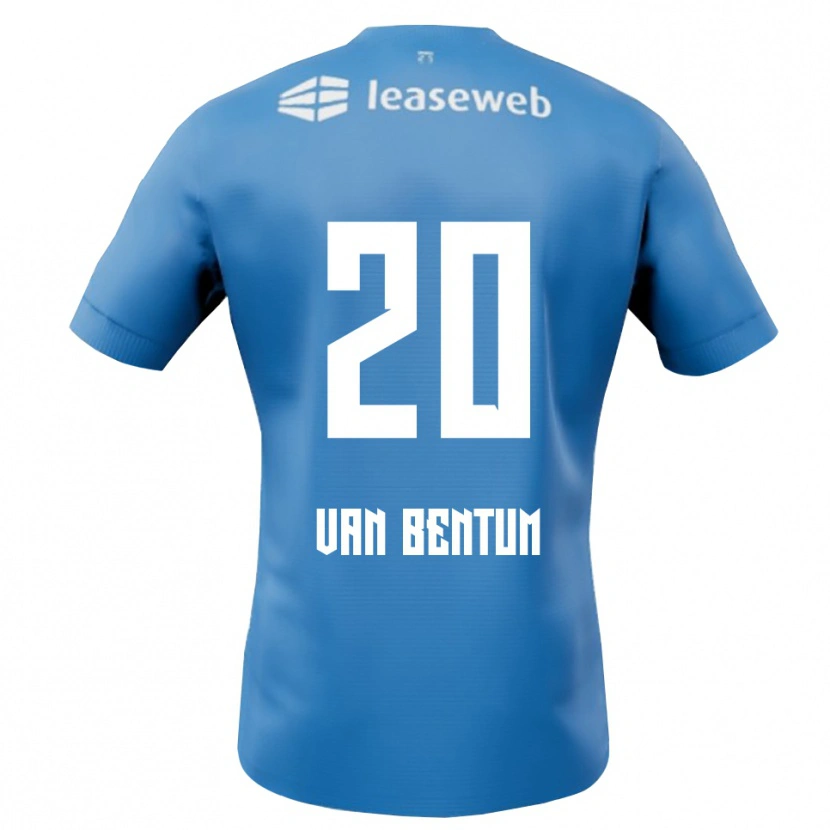 Danxen Damen Mirte Van Bentum #20 Blau Weiß Auswärtstrikot Trikot 2025/26 T-Shirt Österreich