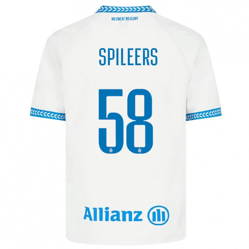 Danxen Damen Jorne Spileers #58 Blau Weiß Auswärtstrikot Trikot 2025/26 T-Shirt Österreich