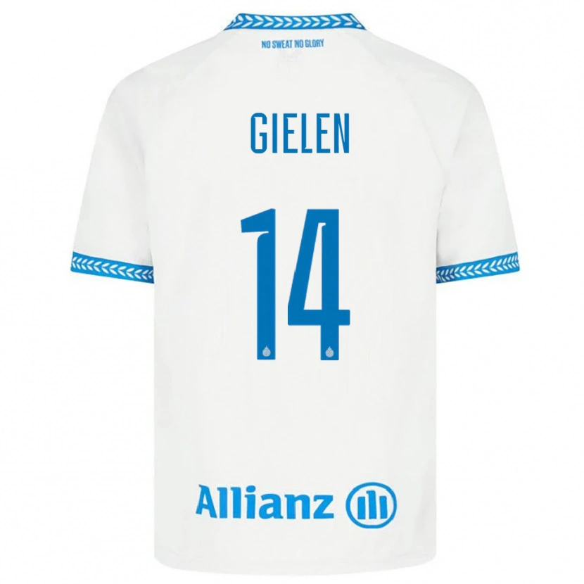 Danxen Damen Sterre Gielen #14 Blau Weiß Auswärtstrikot Trikot 2025/26 T-Shirt Österreich
