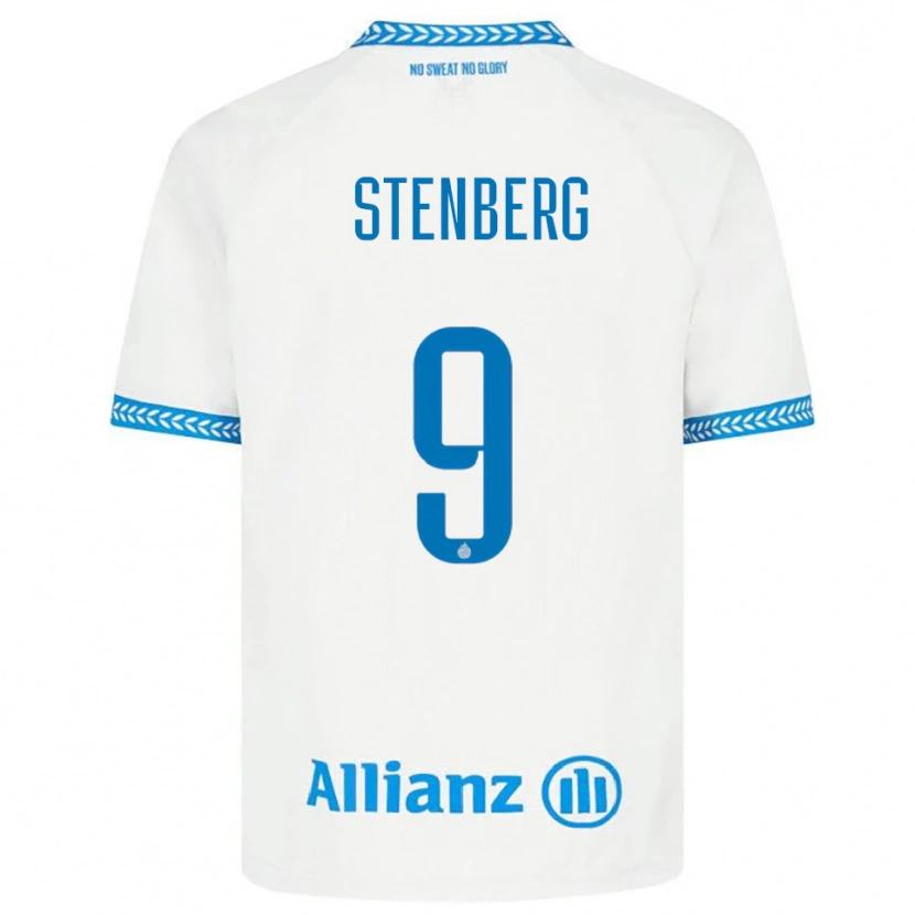 Danxen Damen Hanna Stenberg #9 Blau Weiß Auswärtstrikot Trikot 2025/26 T-Shirt Österreich