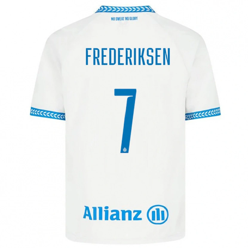 Danxen Damen Rebekka Frederiksen #7 Blau Weiß Auswärtstrikot Trikot 2025/26 T-Shirt Österreich