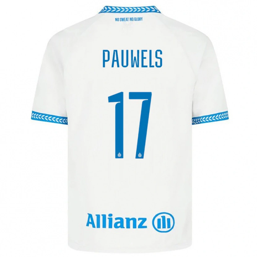 Danxen Damen Fleur Pauwels #17 Blau Weiß Auswärtstrikot Trikot 2025/26 T-Shirt Österreich