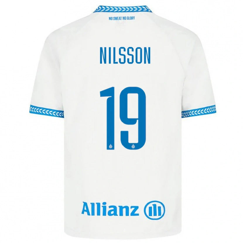 Danxen Damen Gustaf Nilsson #19 Blau Weiß Auswärtstrikot Trikot 2025/26 T-Shirt Österreich