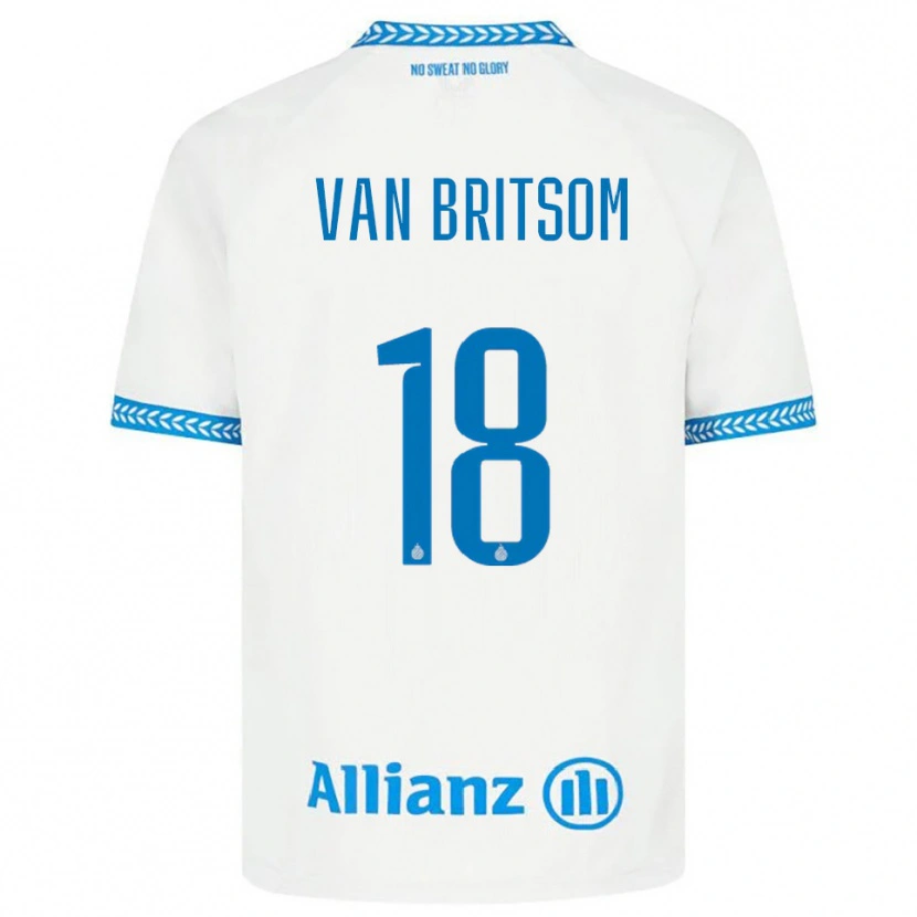Danxen Damen Jakke Van Britsom #18 Blau Weiß Auswärtstrikot Trikot 2025/26 T-Shirt Österreich