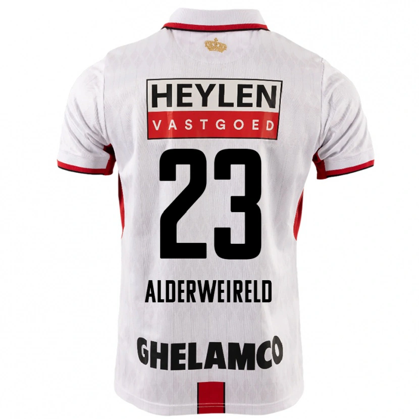 Danxen Damen Toby Alderweireld #23 Weiß Rot Auswärtstrikot Trikot 2025/26 T-Shirt Österreich