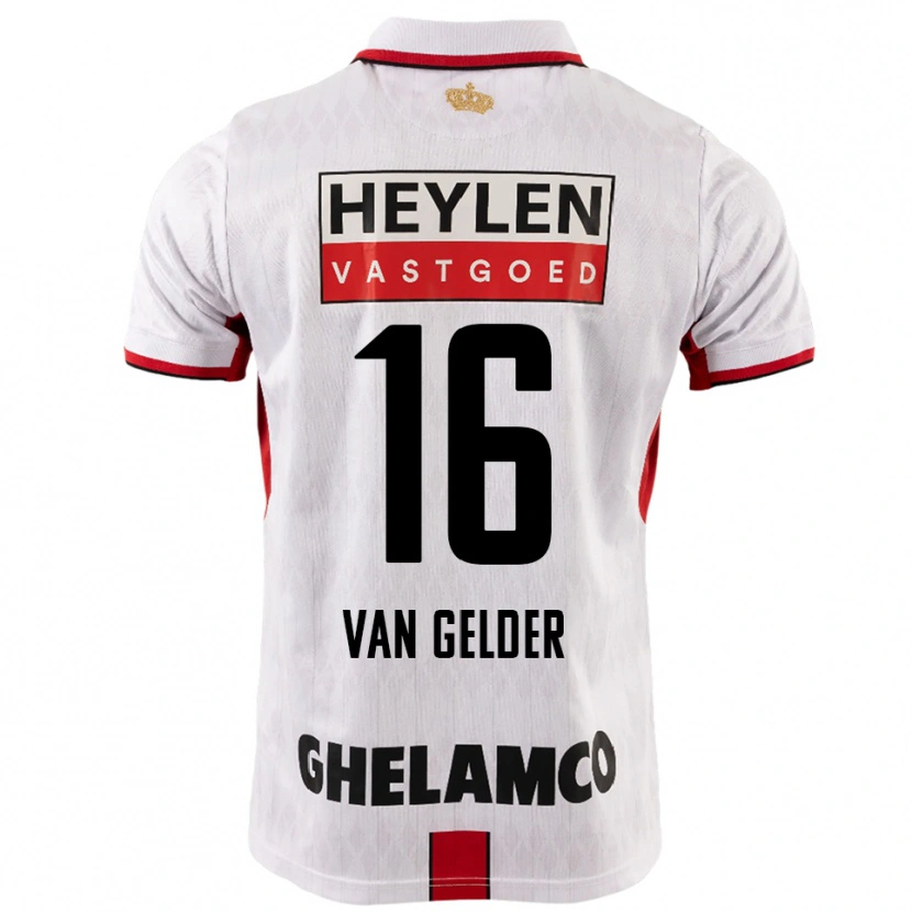 Danxen Damen Louie Van Gelder #16 Weiß Rot Auswärtstrikot Trikot 2025/26 T-Shirt Österreich