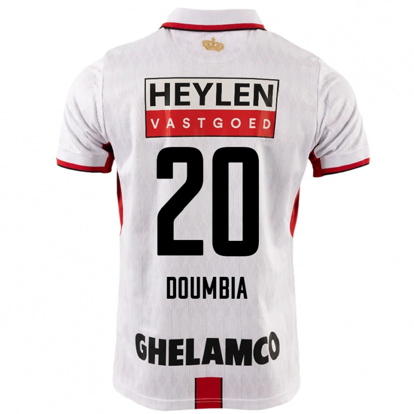 Danxen Damen Mahamadou Doumbia #20 Weiß Rot Auswärtstrikot Trikot 2025/26 T-Shirt Österreich