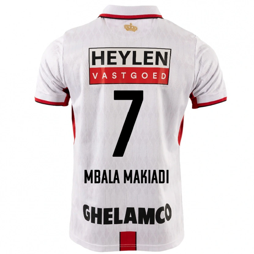 Danxen Damen Ravi Mbala Makiadi #7 Weiß Rot Auswärtstrikot Trikot 2025/26 T-Shirt Österreich