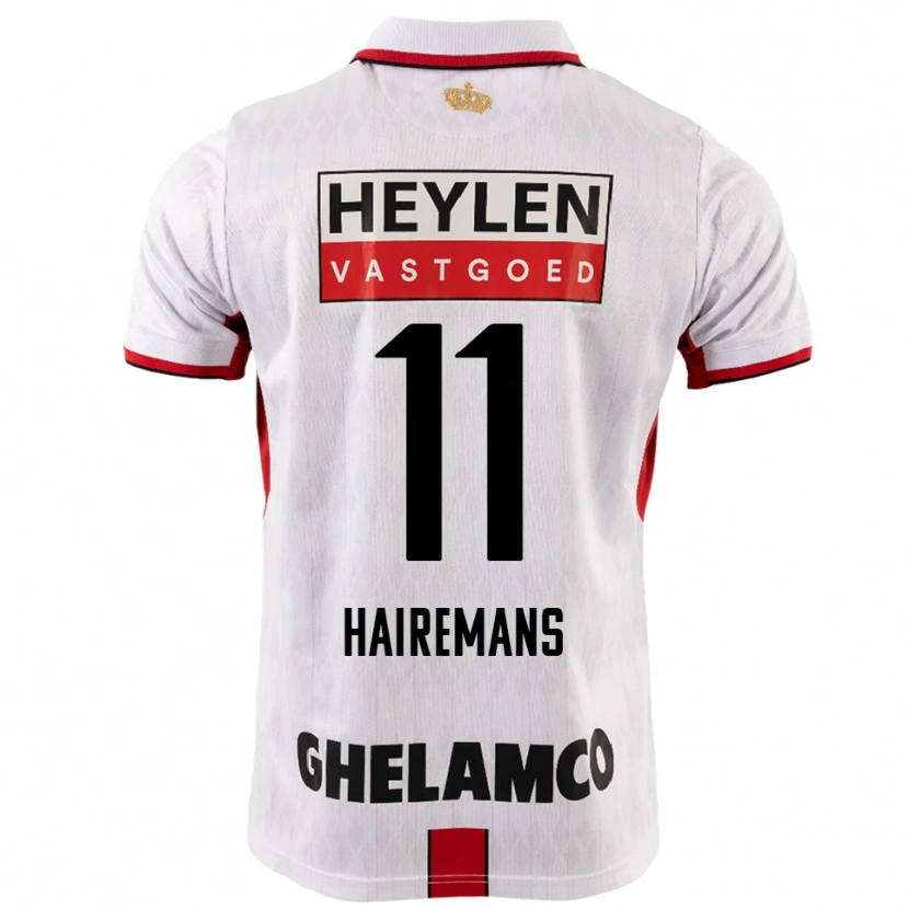 Danxen Damen Geoffry Hairemans #11 Weiß Rot Auswärtstrikot Trikot 2025/26 T-Shirt Österreich
