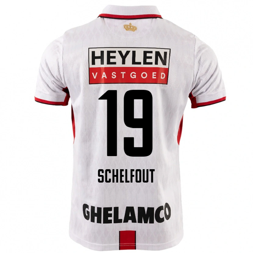 Danxen Damen Luca Schelfout #19 Weiß Rot Auswärtstrikot Trikot 2025/26 T-Shirt Österreich