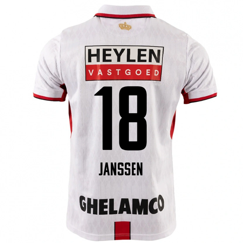 Danxen Damen Vincent Janssen #18 Weiß Rot Auswärtstrikot Trikot 2025/26 T-Shirt Österreich