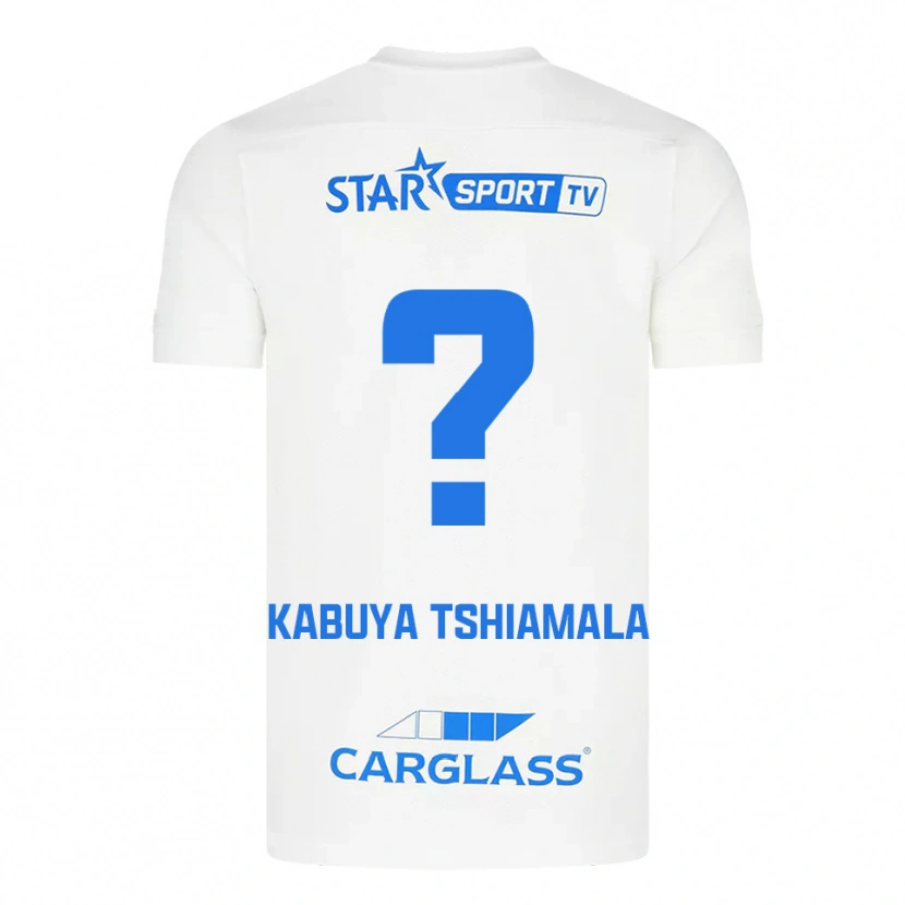 Danxen Damen Lino Kabuya Tshiamala #0 Weiß Blau Auswärtstrikot Trikot 2025/26 T-Shirt Österreich