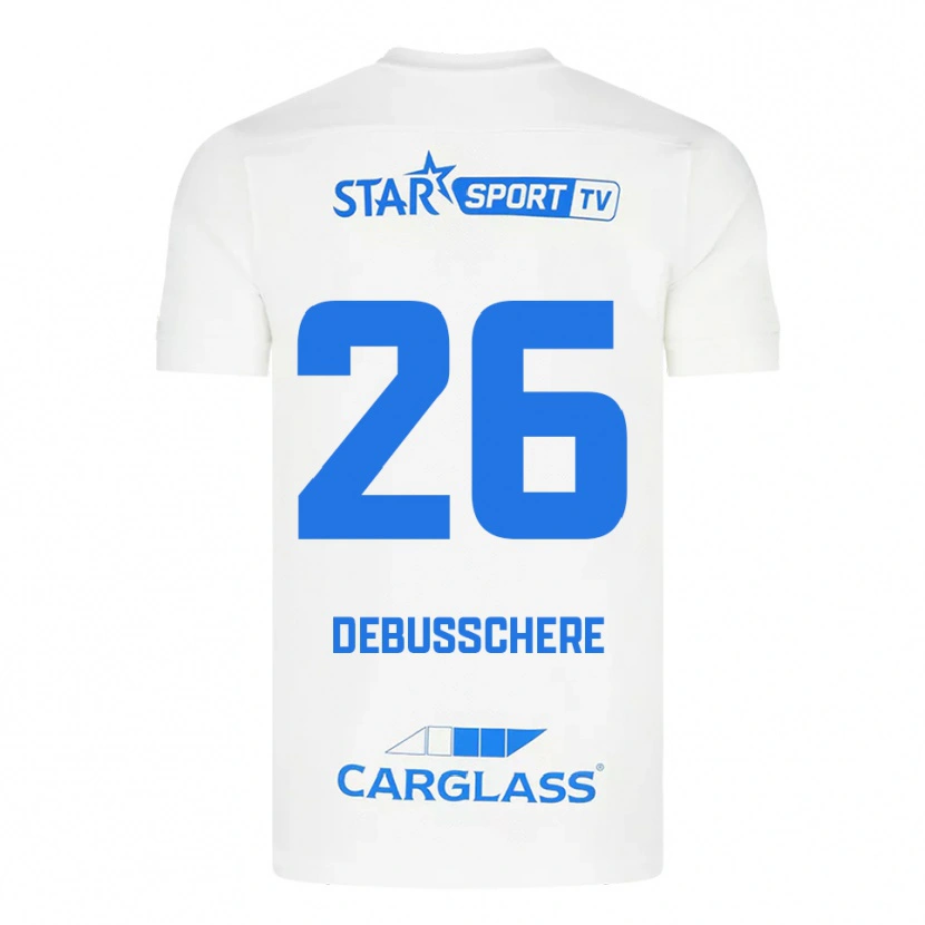 Danxen Damen Vic Debusschere #26 Weiß Blau Auswärtstrikot Trikot 2025/26 T-Shirt Österreich