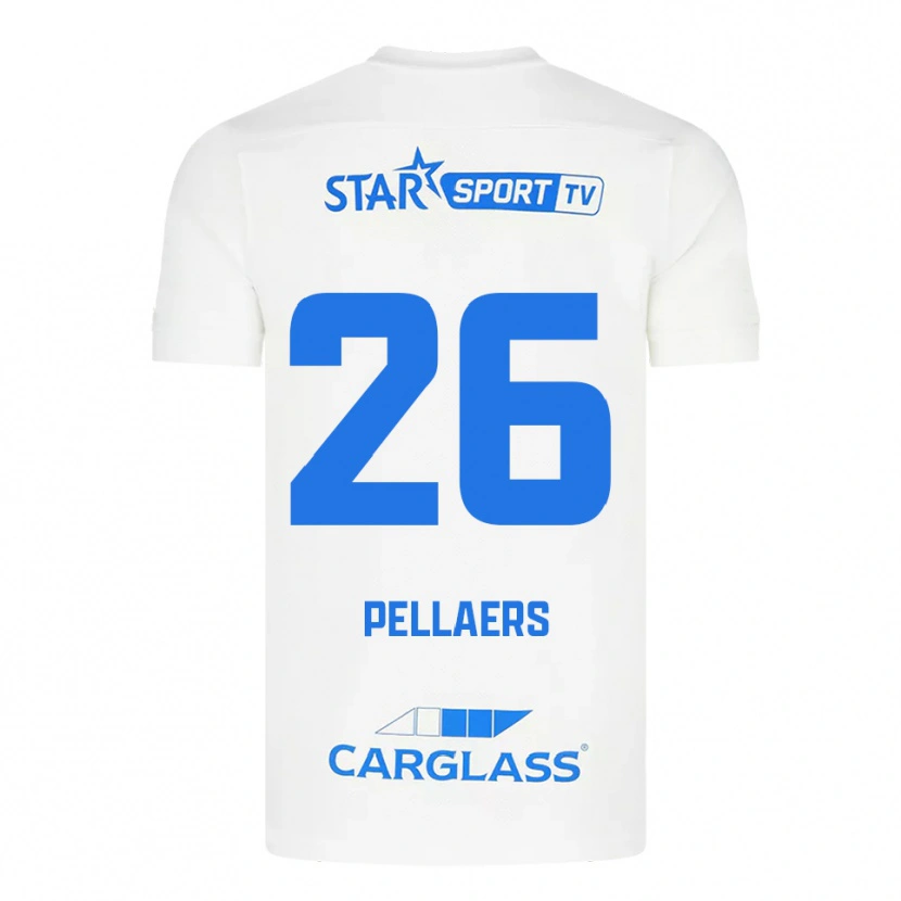 Danxen Damen Amanuel Pellaers #26 Weiß Blau Auswärtstrikot Trikot 2025/26 T-Shirt Österreich