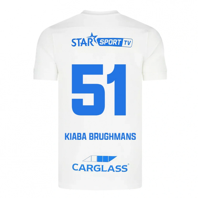 Danxen Damen Lucca Brughmans #51 Weiß Blau Auswärtstrikot Trikot 2025/26 T-Shirt Österreich