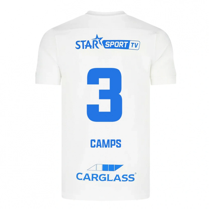 Danxen Damen Romy Camps #3 Weiß Blau Auswärtstrikot Trikot 2025/26 T-Shirt Österreich