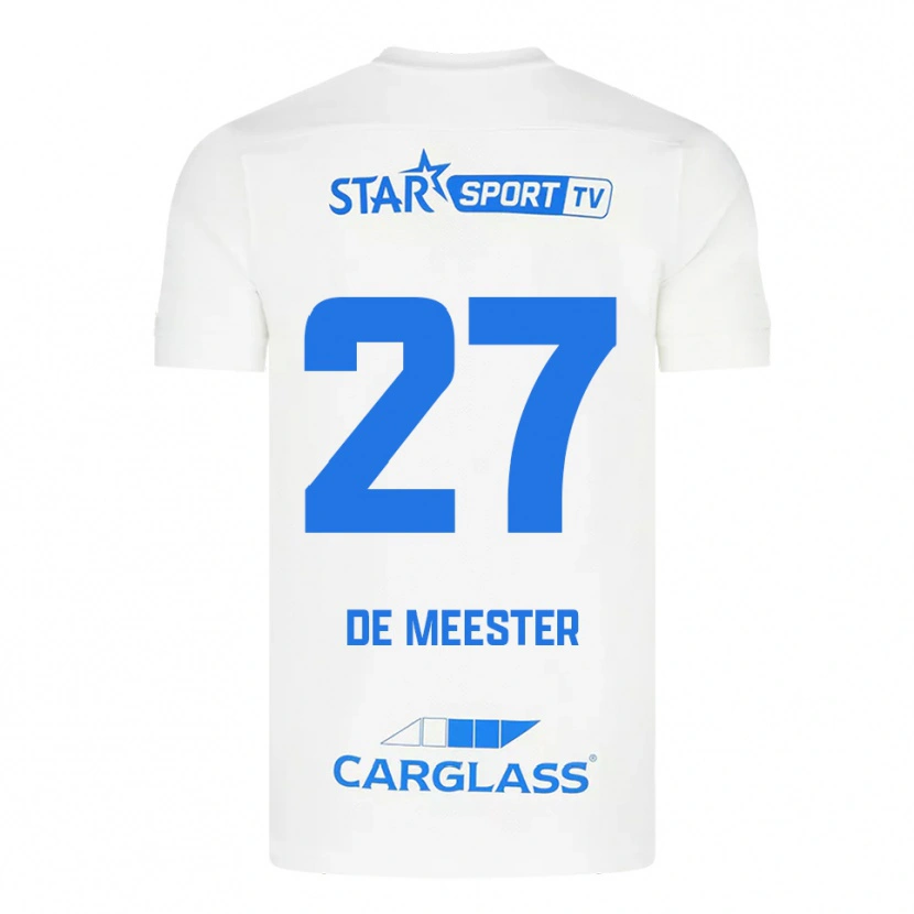 Danxen Damen Joyce De Meester #27 Weiß Blau Auswärtstrikot Trikot 2025/26 T-Shirt Österreich