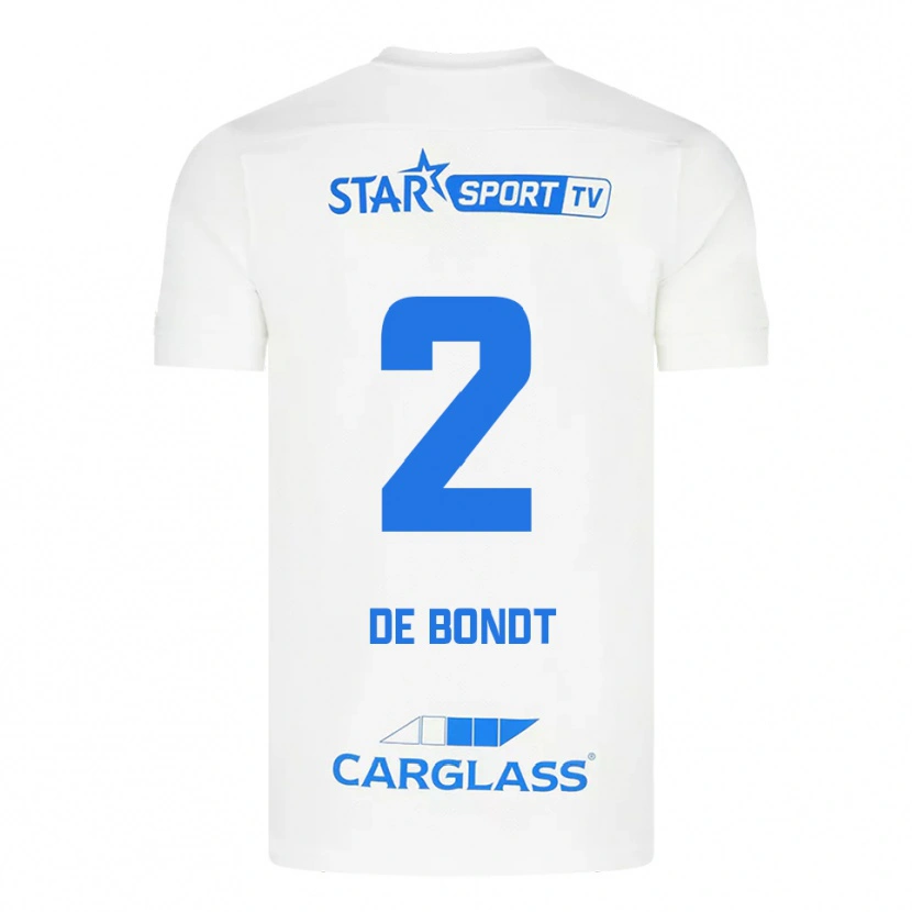 Danxen Damen Marith De Bondt #2 Weiß Blau Auswärtstrikot Trikot 2025/26 T-Shirt Österreich