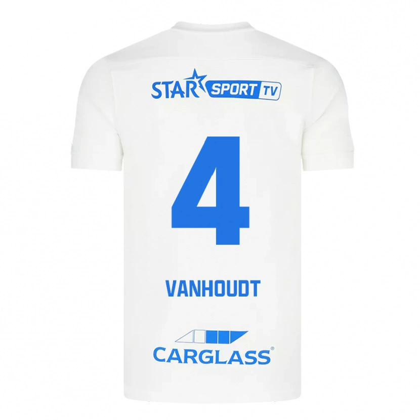 Danxen Damen Luna Vanhoudt #4 Weiß Blau Auswärtstrikot Trikot 2025/26 T-Shirt Österreich