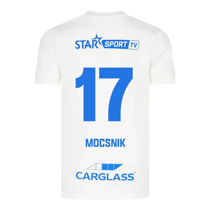 Danxen Damen Manu Mocsnik #17 Weiß Blau Auswärtstrikot Trikot 2025/26 T-Shirt Österreich