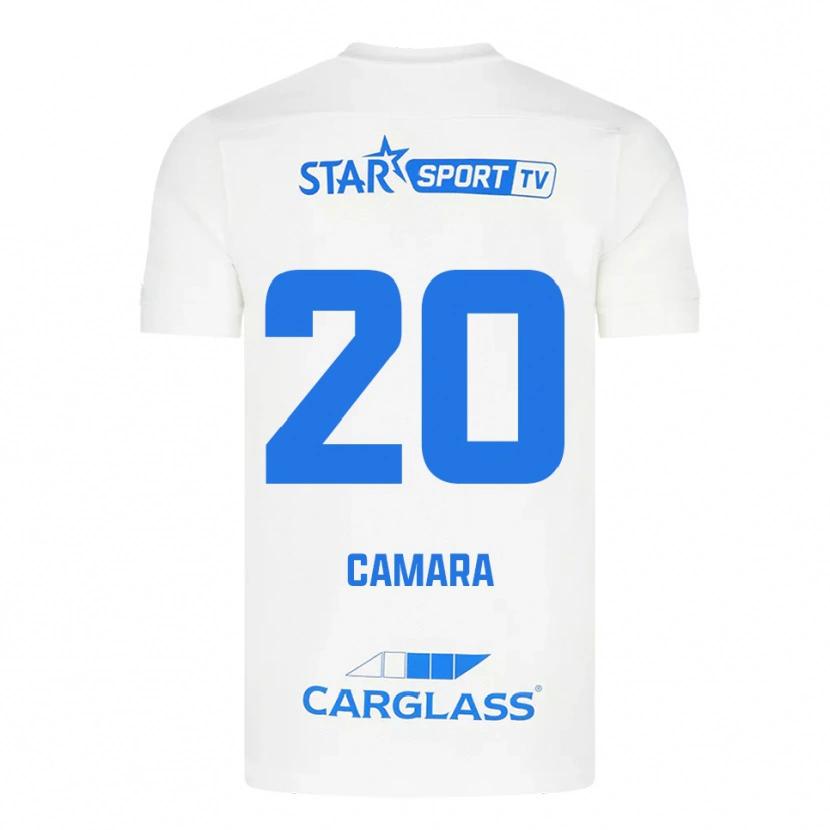 Danxen Damen Ali Camara #20 Weiß Blau Auswärtstrikot Trikot 2025/26 T-Shirt Österreich