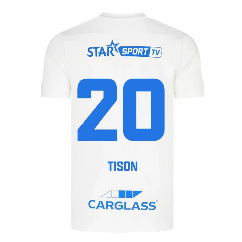 Danxen Damen Charlotte Tison #20 Weiß Blau Auswärtstrikot Trikot 2025/26 T-Shirt Österreich