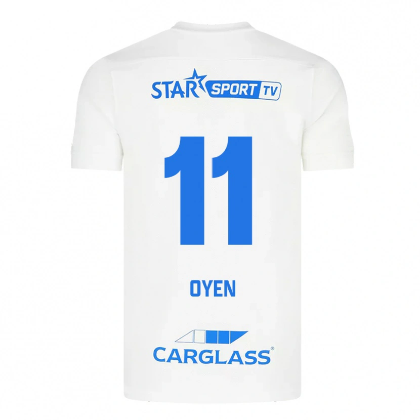 Danxen Damen Luca Oyen #11 Weiß Blau Auswärtstrikot Trikot 2025/26 T-Shirt Österreich