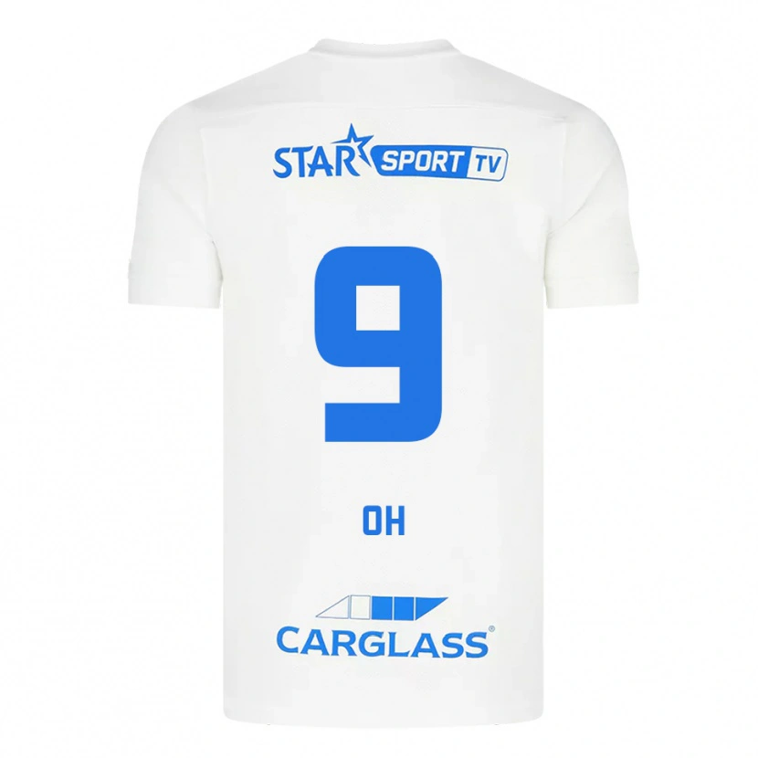 Danxen Damen Hyeon-Gyu Oh #9 Weiß Blau Auswärtstrikot Trikot 2025/26 T-Shirt Österreich