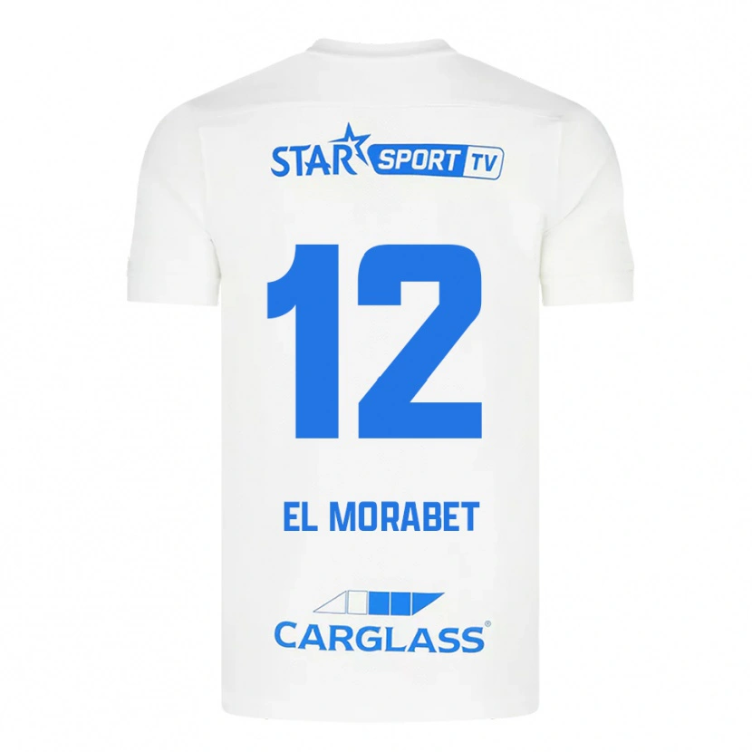 Danxen Damen Sami El Morabet #12 Weiß Blau Auswärtstrikot Trikot 2025/26 T-Shirt Österreich