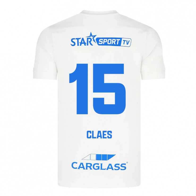 Danxen Damen Thomas Claes #15 Weiß Blau Auswärtstrikot Trikot 2025/26 T-Shirt Österreich