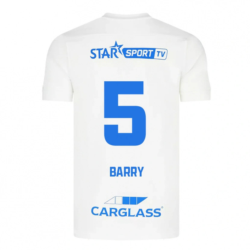 Danxen Damen Alpha Barry #5 Weiß Blau Auswärtstrikot Trikot 2025/26 T-Shirt Österreich
