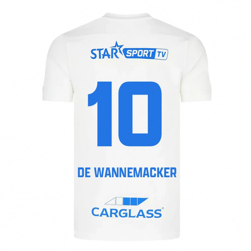 Danxen Damen August De Wannemacker #10 Weiß Blau Auswärtstrikot Trikot 2025/26 T-Shirt Österreich