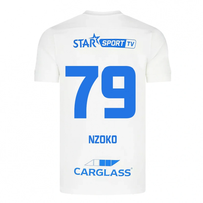 Danxen Damen Djoully Nzoko #79 Weiß Blau Auswärtstrikot Trikot 2025/26 T-Shirt Österreich