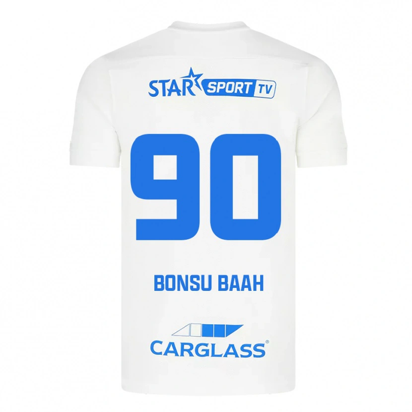 Danxen Damen Christopher Bonsu Baah #90 Weiß Blau Auswärtstrikot Trikot 2025/26 T-Shirt Österreich