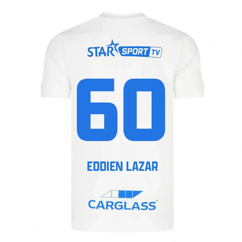 Danxen Damen Saif Eddien Lazar #60 Weiß Blau Auswärtstrikot Trikot 2025/26 T-Shirt Österreich